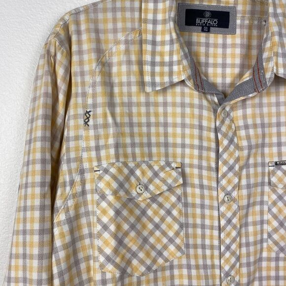 Buffalo David Bitton Men’s Button Up Shirt Plaid Pocket Cotton Multi Size XXL - Picture 4 of 16